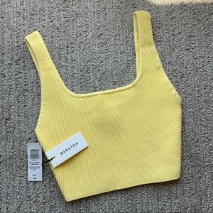 Babaton sculpt knit crop tank